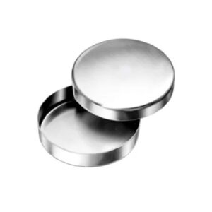 Petri Dish with a lid stainless steel high grade non-magnet